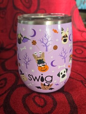 SWIG Howl-o-ween Stemless Wine, Beverage Tumbler, Glows in the Dark
